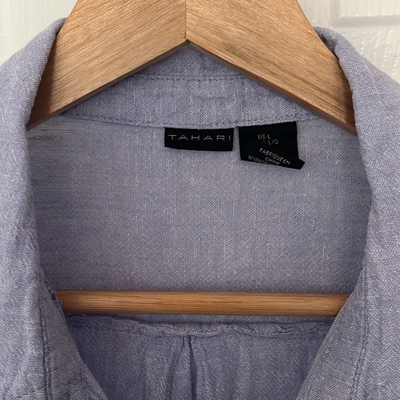 Tahari linen coverup - Picture 4 of 8